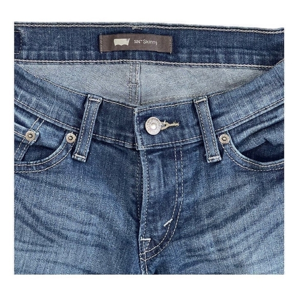 Men's Jeans Medium Wash Levi's 524 Jeans Skinny Jeans Men’s Denim Size 28/32 - Picture 3 of 5